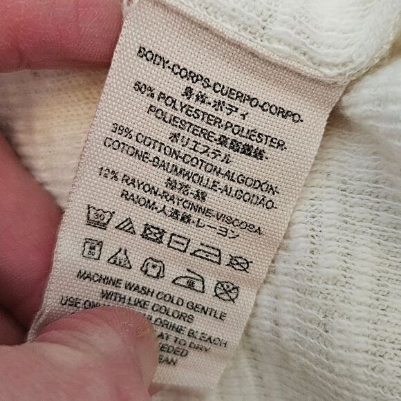 We The Free Off White Turtleneck Sweater with Back Slit - Picture 5 of 6